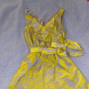Yellow cocktail dress